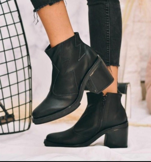 botas oasis corta color negro